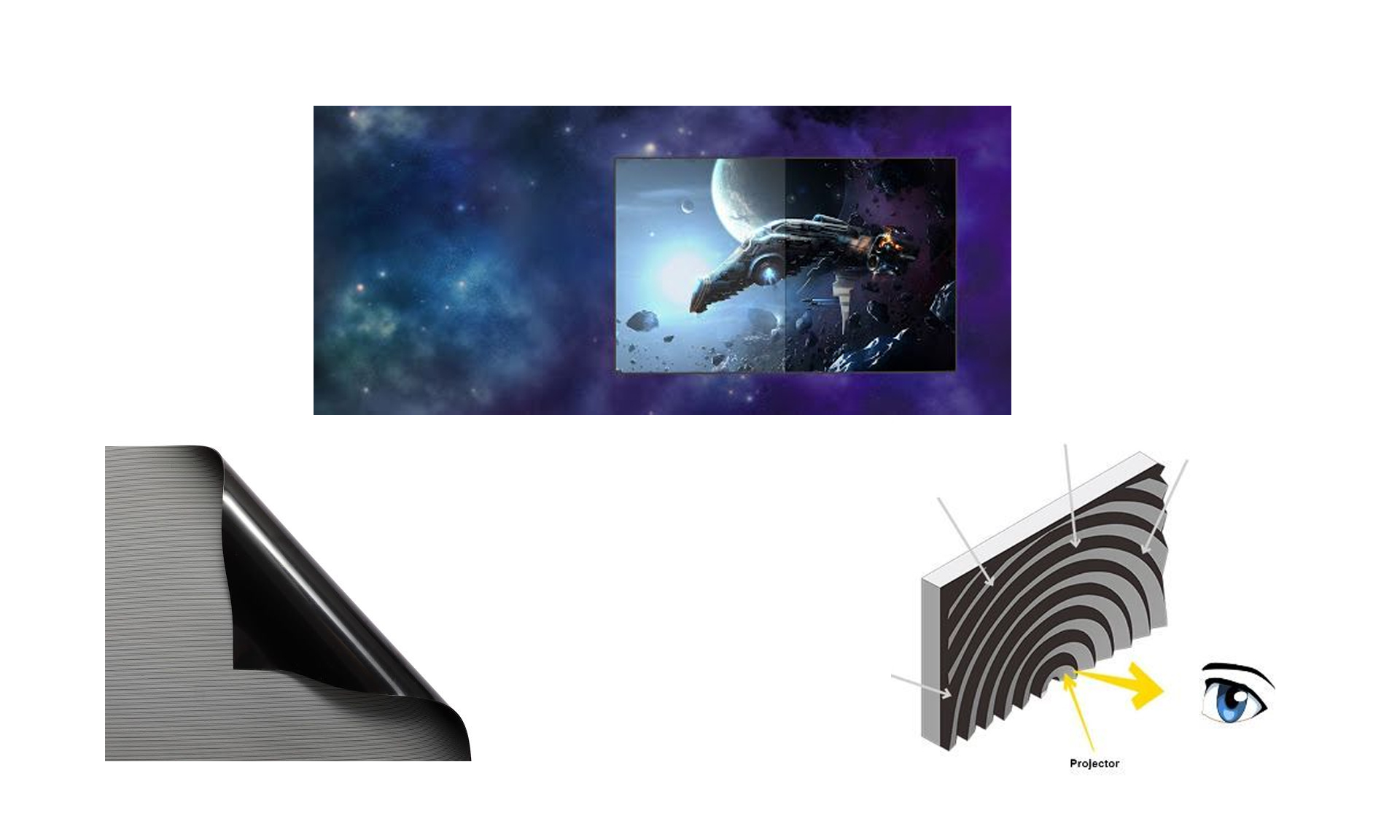 Grandview – 100″ ALR Fixed Frame Screen DY3T 0,5G - Imagen 5