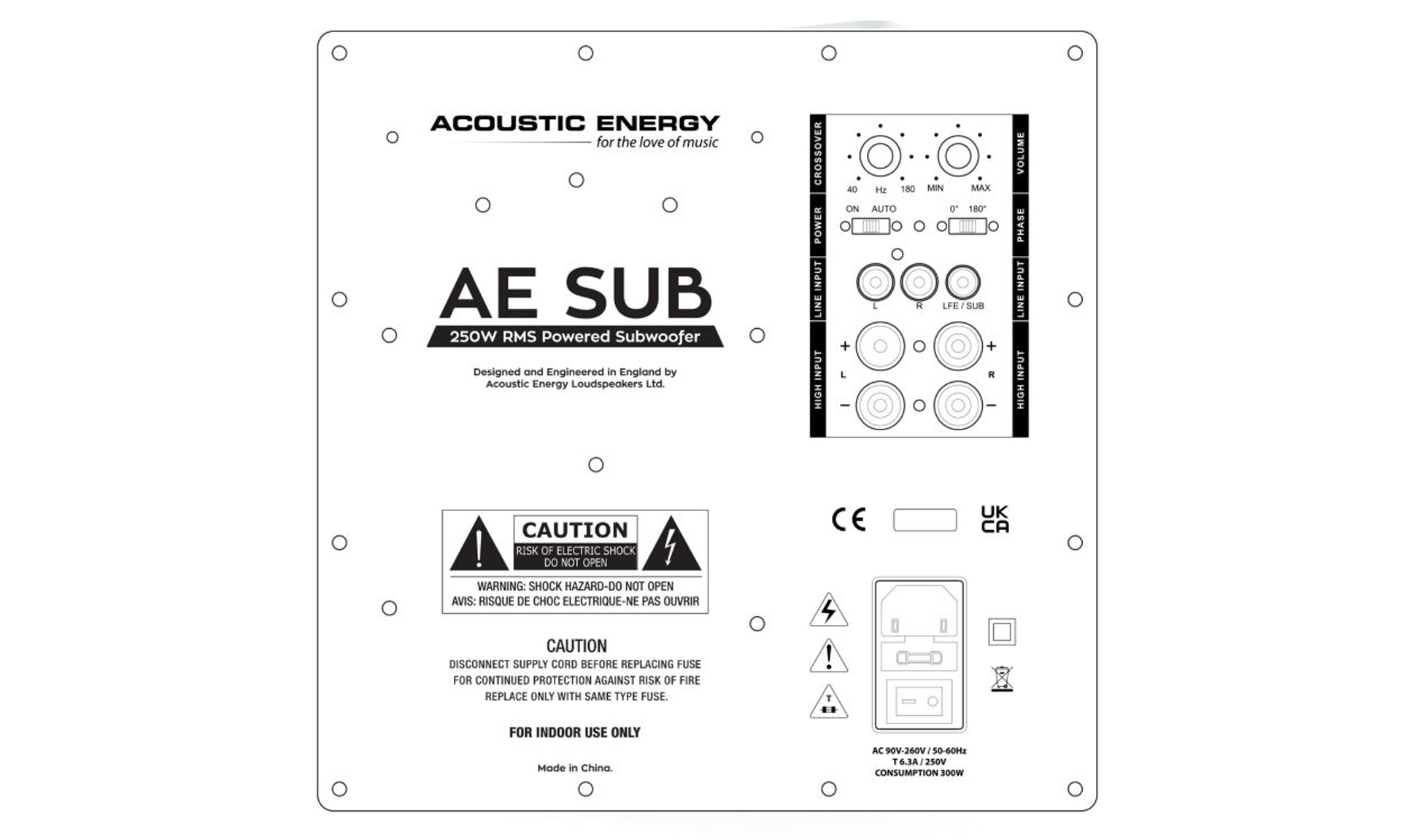 Acoustic Energy – AE SUB - Imagen 3