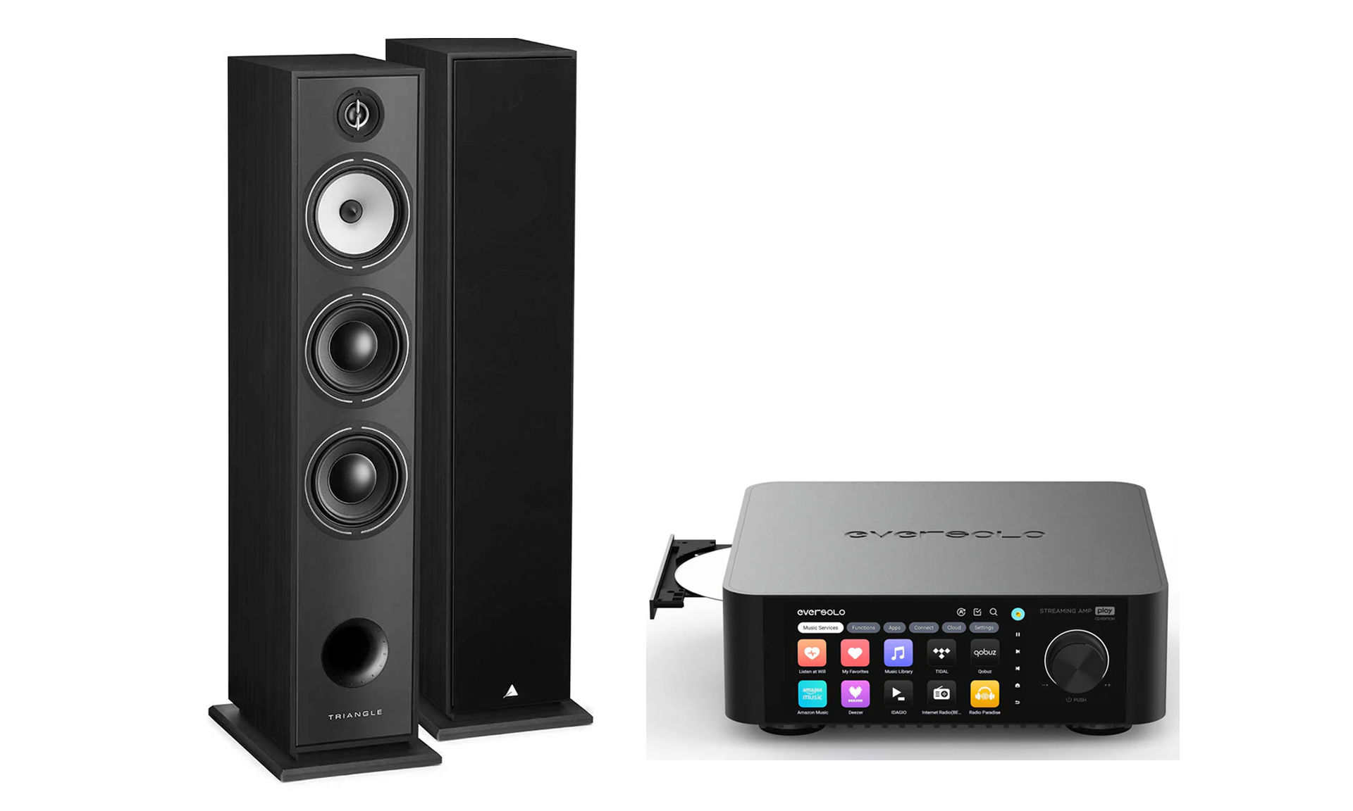 EverSolo Play Streaming Amplifier CD + Triangle Borea BR08