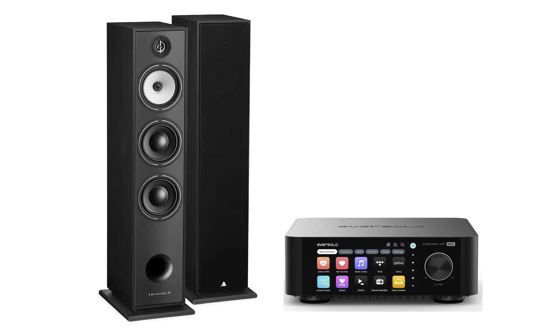 EverSolo Play Streaming Amplifier + Triangle Borea BR08