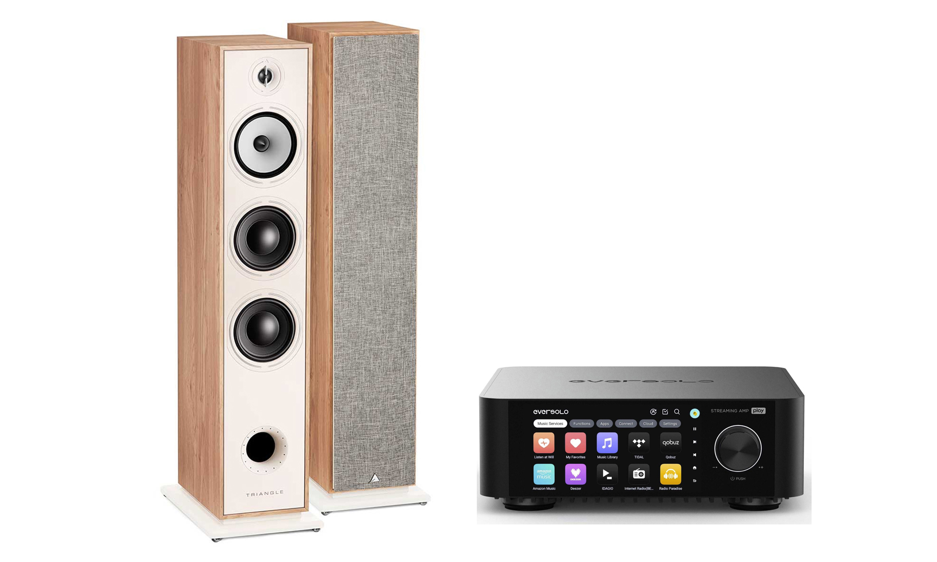 EverSolo Play Streaming Amplifier + Triangle Borea BR08 - Imagen 2