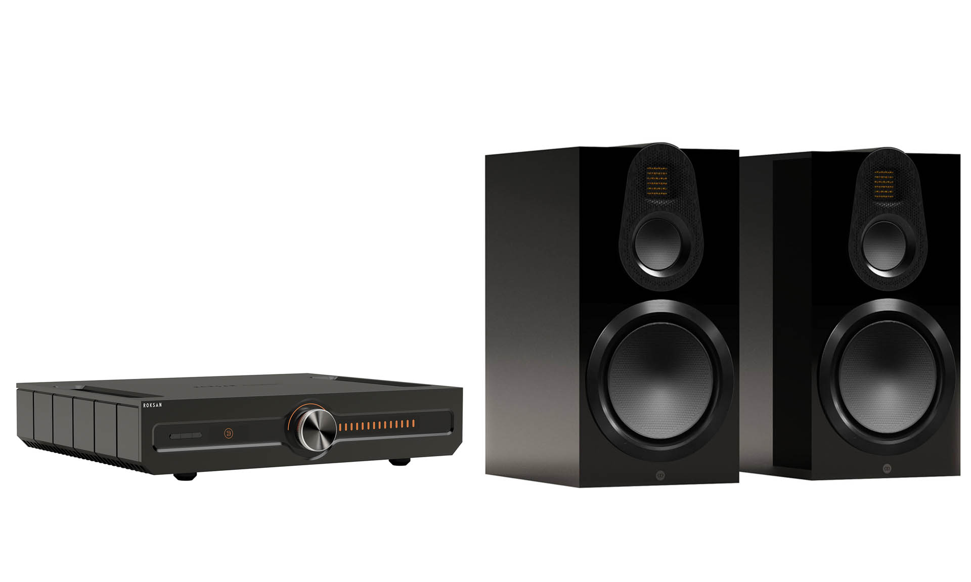 Roksan – Caspian 4G Streaming Amp + Monitor Audio Gold 100 6G