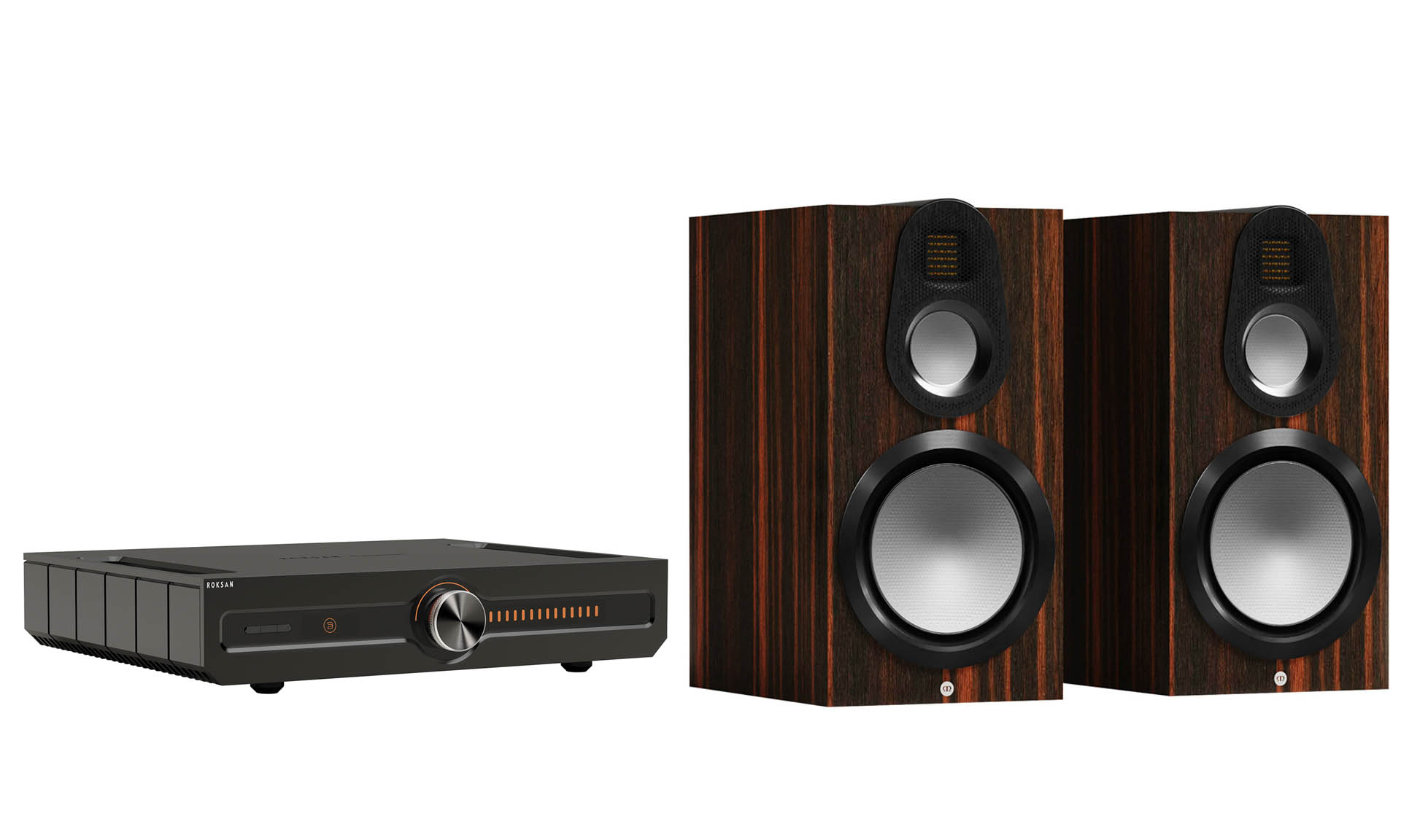 Roksan – Caspian 4G Streaming Amp + Monitor Audio Gold 100 6G - Imagen 3